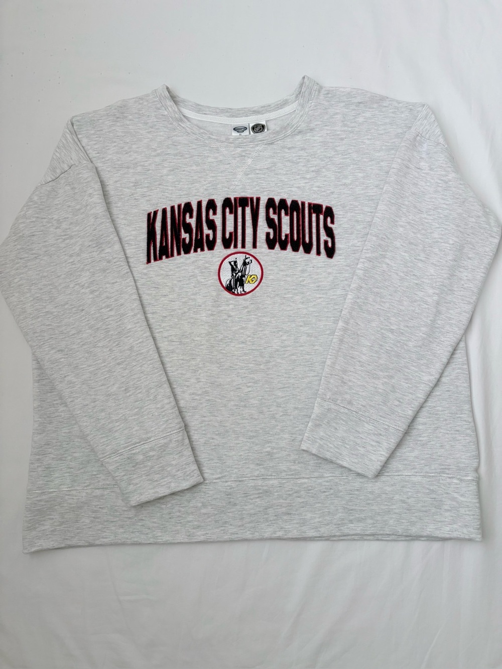 VTG Kansas City Scouts NHL Sweatshirt XL Concepts Sport Gray